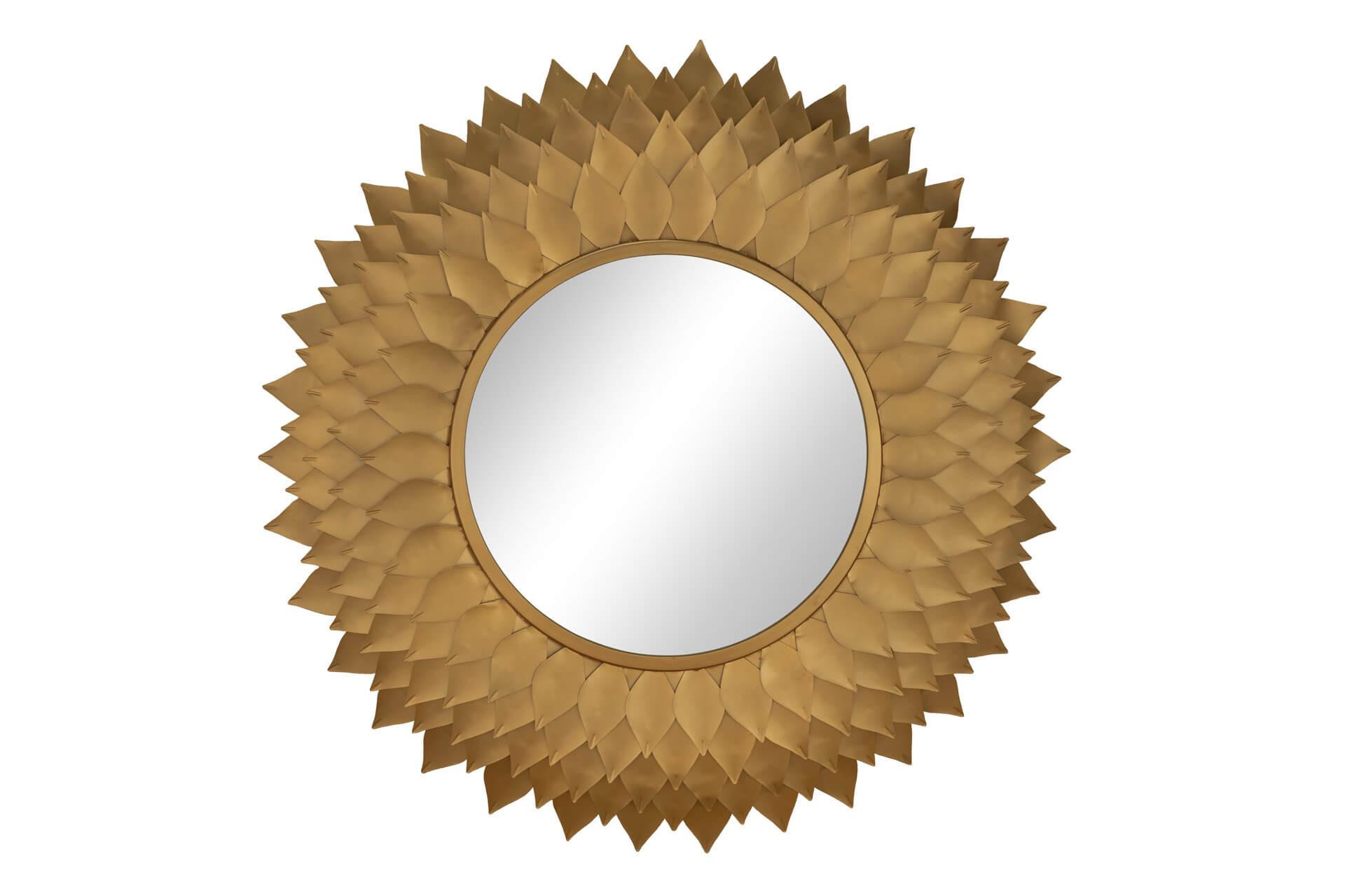 WANDSPIEGEL Gold 94/94 cm - Goldfarben, Metall (11.3/94/4cm) - KUNSTLOFT