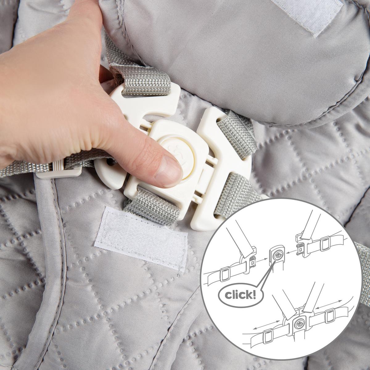 BABYHOCHSTUHL Born Up Luxe mit Neugeborenenaufsatz Natur - Naturfarben, Holzwerkstoff/Textil (46/94/66.5cm) - Roba