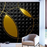 SELBSTKLEBENDE FOTOTAPETE 294/210 cm - Goldfarben/Schwarz, Kunststoff/Textil (294/1cm) - KUNSTLOFT