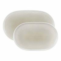 SERVIERPLATTEN-SET Sento Home Aura cream 2-tlg. - Creme, Keramik (2/2/2cm) - Seltmann Weiden