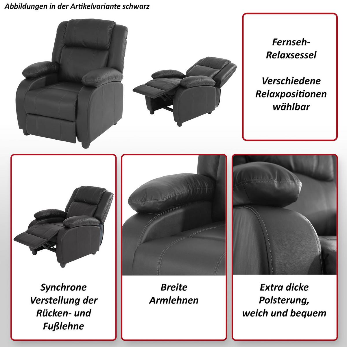 RELAXSESSEL Rehbraun - Hellbraun, Textil (84/102/93cm) - MCW