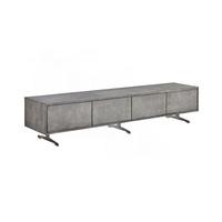 LOWBOARD GALA Grau Holz - Grau, Holz/Metall (200/42/40cm) - KAWOLA
