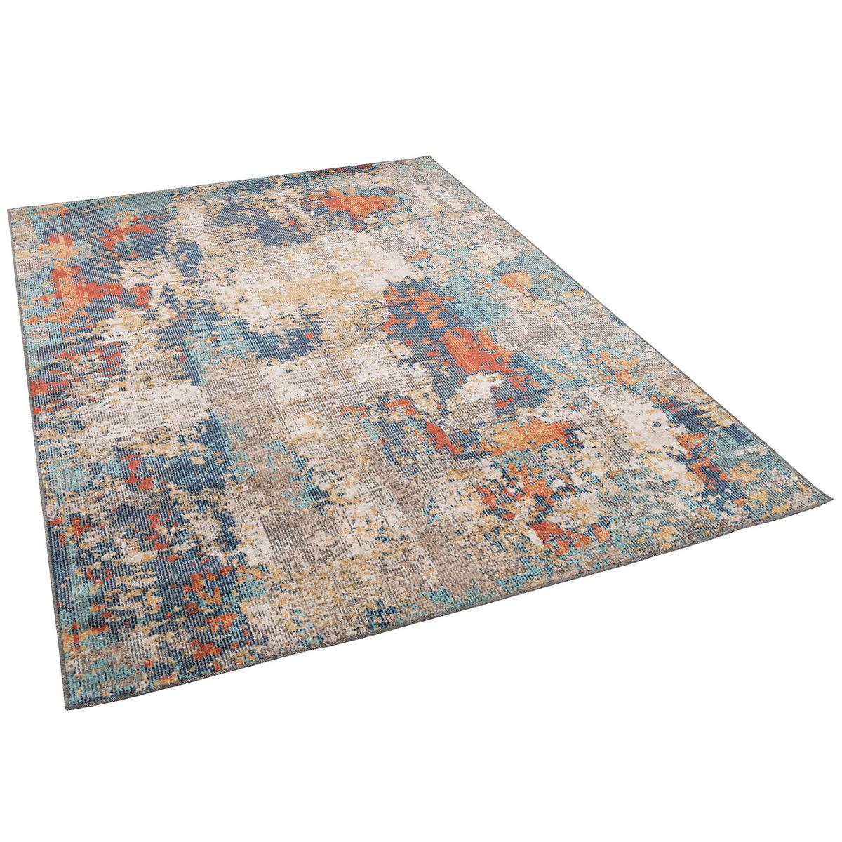 DESIGNER IN UND OUTDOOR TEPPICH VINTAGE MUSTER - Blaugrau, Textil (160/230cm) - Pergamon