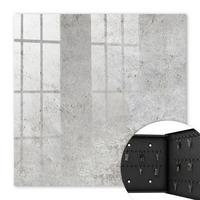 SCHLÜSSELBOX Schwarz 30x30 cm- Türöffnung nach rechts - Graue Oberfläche - Grau, Metall (30/30/5cm) - TULUP