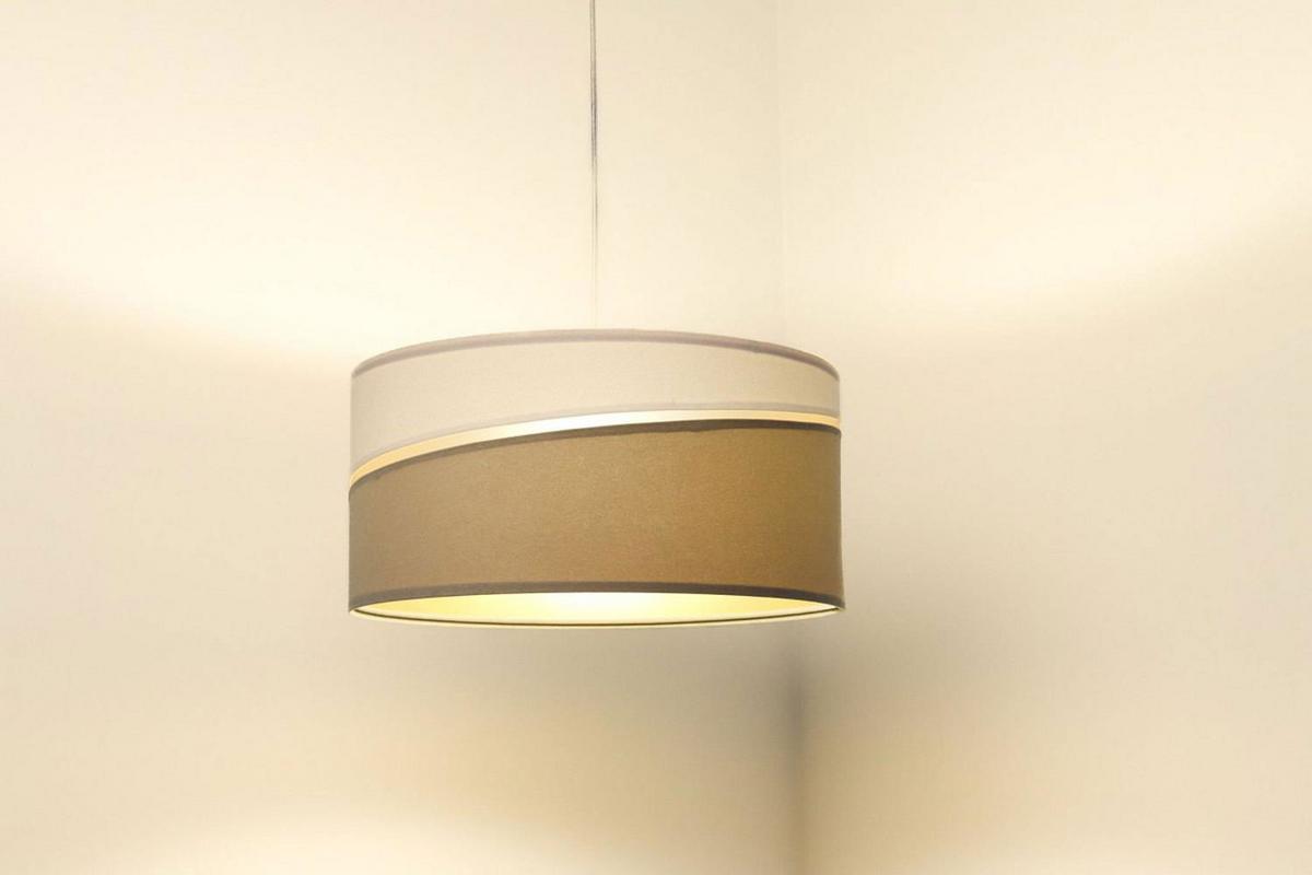 HÄNGELEUCHTE Weiß 60/30 cm - Beige/Weiß, Kunststoff (60/0.4/30cm) - ONZENO