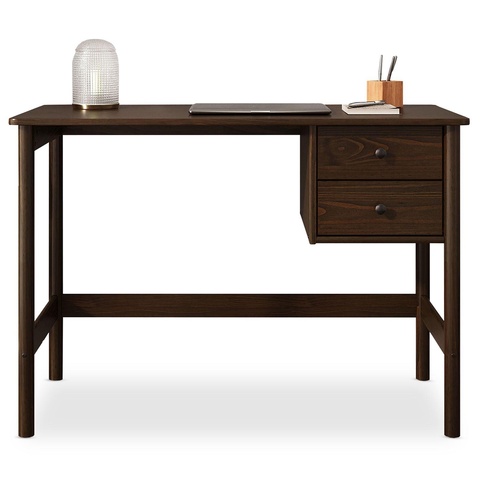 SCHREIBTISCH MARLO - Nussbaumfarben, Holz (54/110/76cm) - IDIMEX