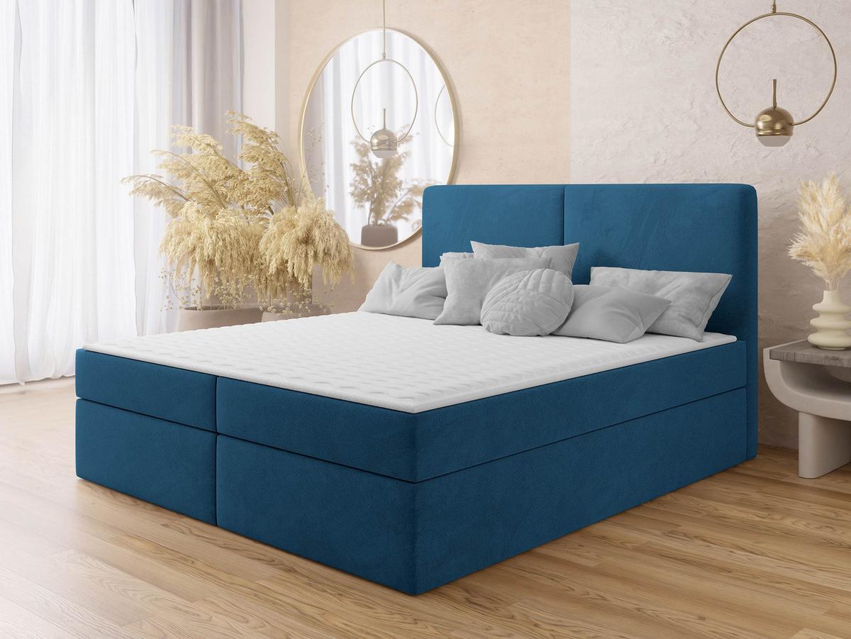 BOXBETT Claire - H3 - Blau/Schwarz, Holz/Kunststoff (160/200cm) - MIRJAN24