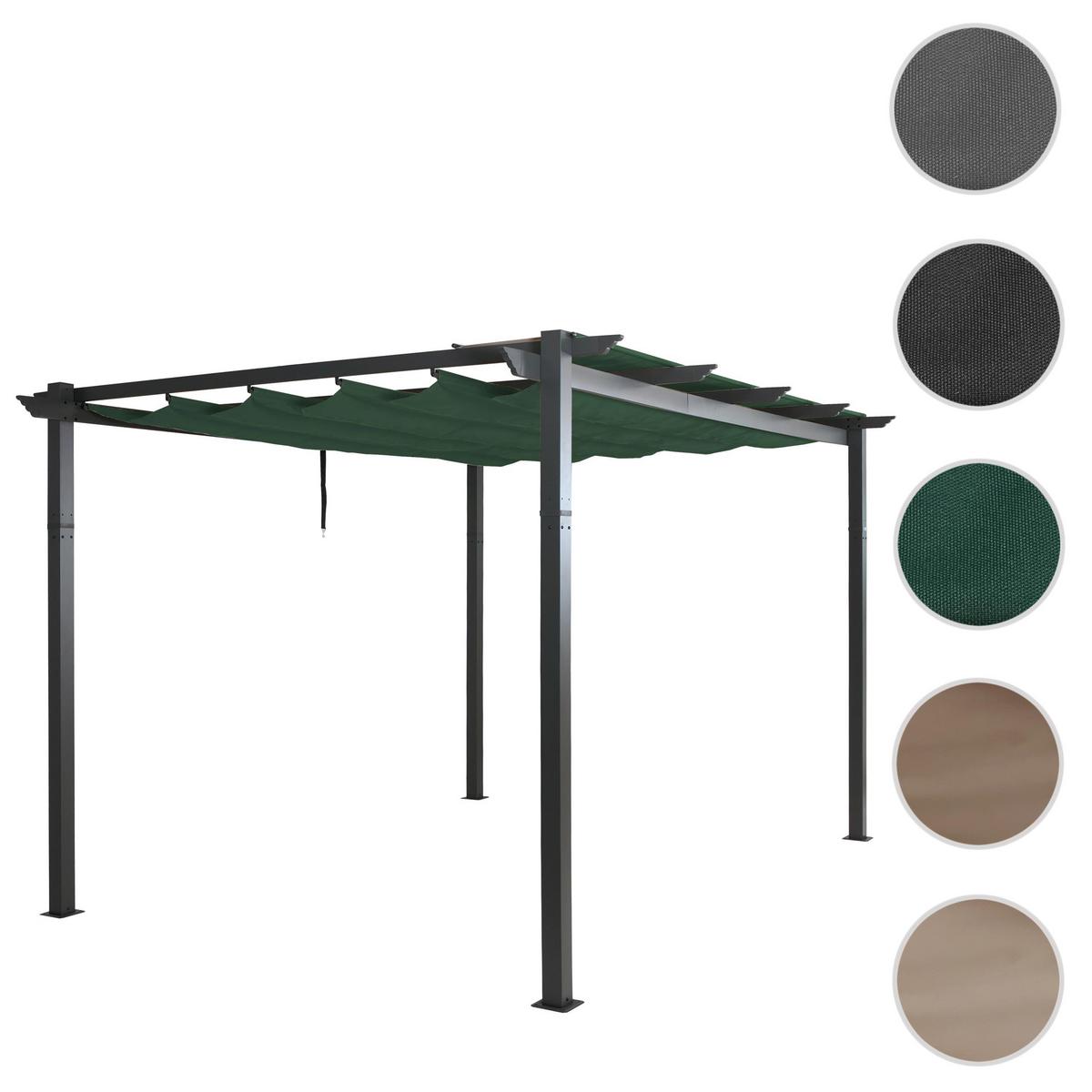PERGOLA Grün - Grün, Metall (400/240/300cm) - MCW