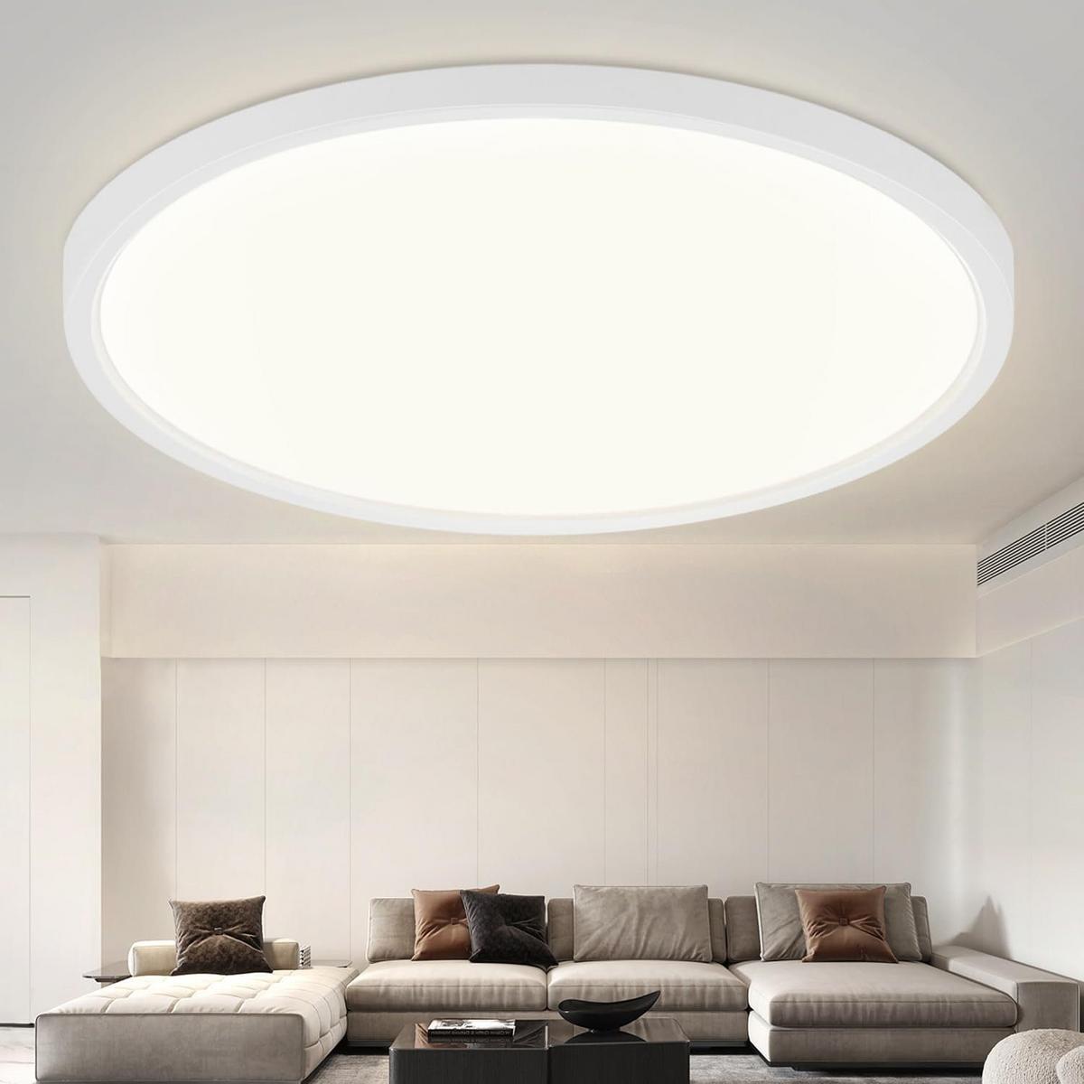 LED-DECKENLEUCHTE Hammer 29.5 cm - Weiß, Kunststoff (29.5/29.5/2.5cm) - Nettlife