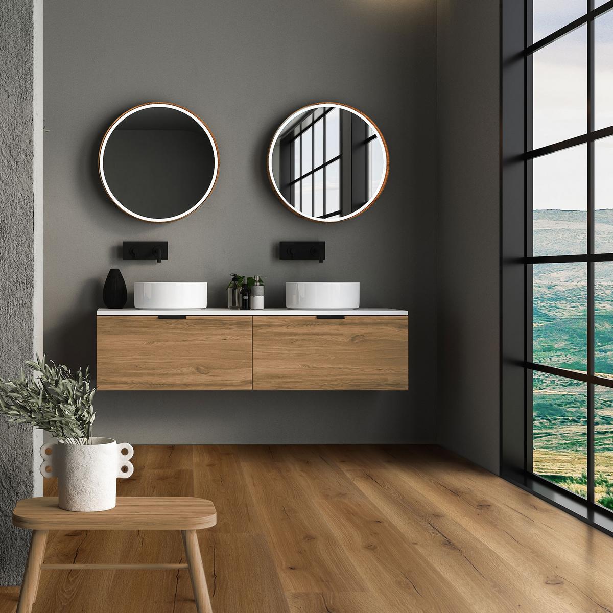 VINYLBODEN Klick 6,16m²/28 Dielen PVC Bodenbelag Eiche Rustikal Holzoptik - Wildeiche, Kunststoff (122/18/0.42cm) - ML-DESIGN
