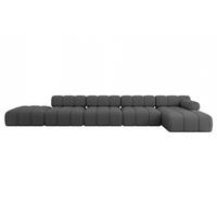 ECKSOFA modulares Sofa Lizur-L3 - 475x160x70 cm Grau Bouclé - Grau, Holzwerkstoff/Textil (475/160cm) - ALTDECOR