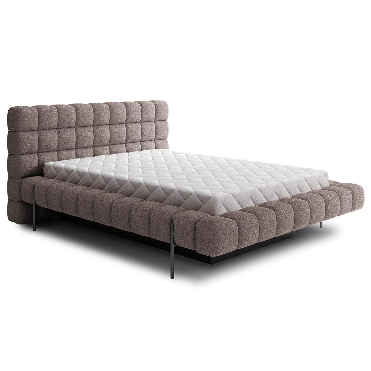 BOXBETT 180/200 Ezio Hellgrau - Grau, Holz (180/200cm) - Petits-meubles