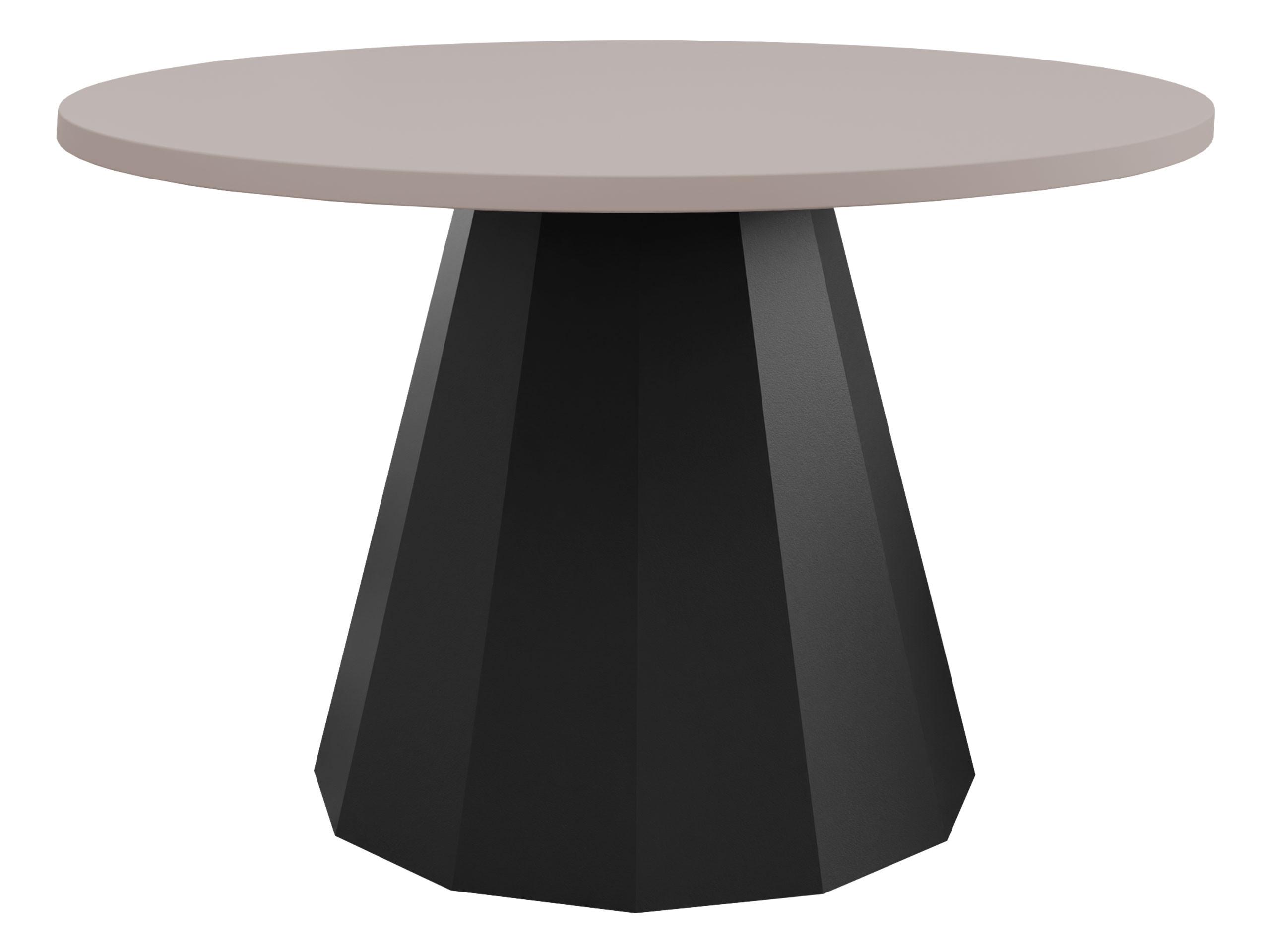 COUCHTISCH Elipse - Kaschmir/Schwarz, Holzwerkstoff/Metall (75/75/45cm) - MIRJAN24