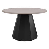 COUCHTISCH Elipse - Kaschmir/Schwarz, Holzwerkstoff/Metall (75/75/45cm) - MIRJAN24