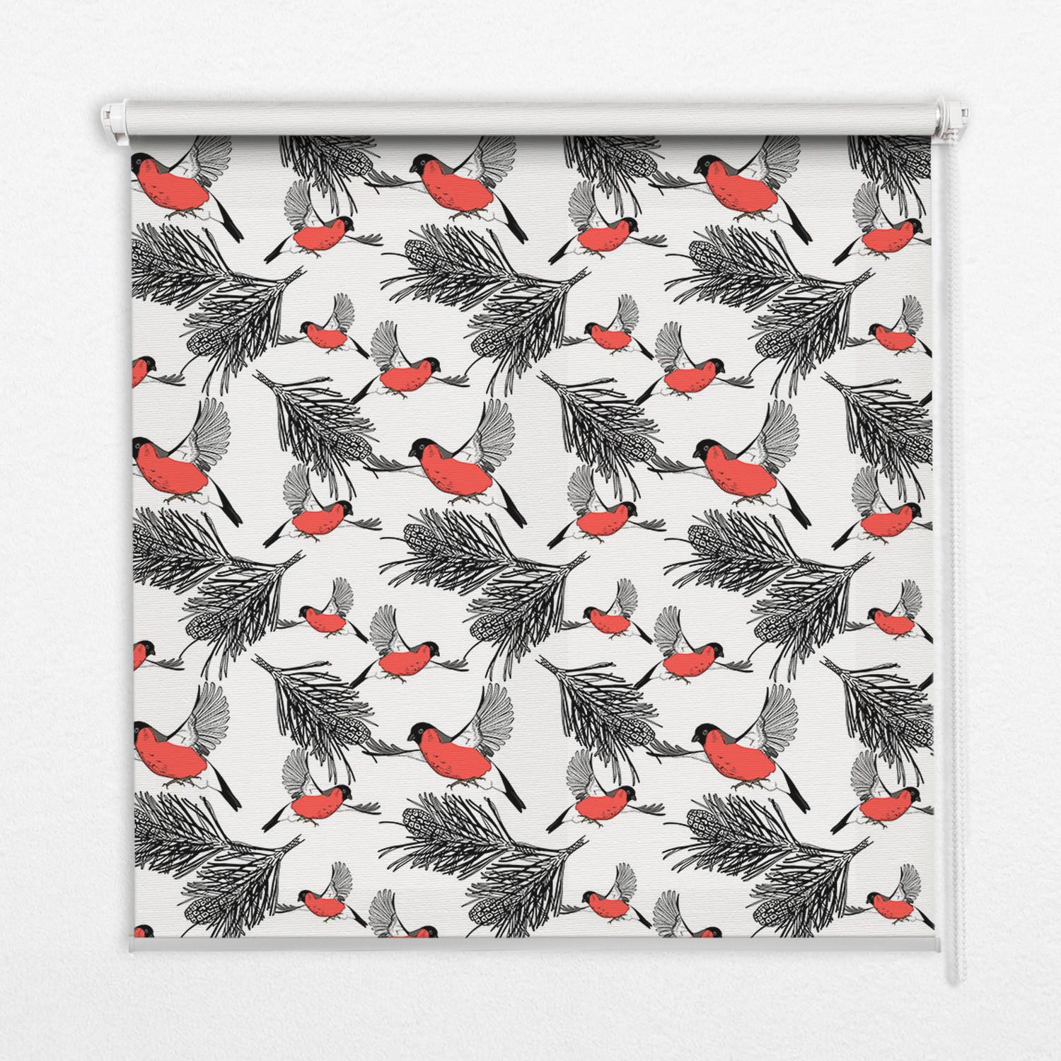 INNENROLLO - Fensterrollo - Rollo - 110x140 cm - Gimpel - Rot, Kunststoff (110/140/0.5cm) - TULUP