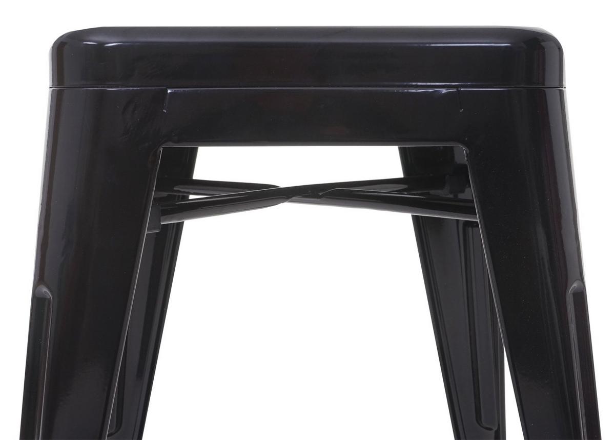 HOCKER METALL Schwarz - Schwarz, Metall (39/46/39cm) - MCW
