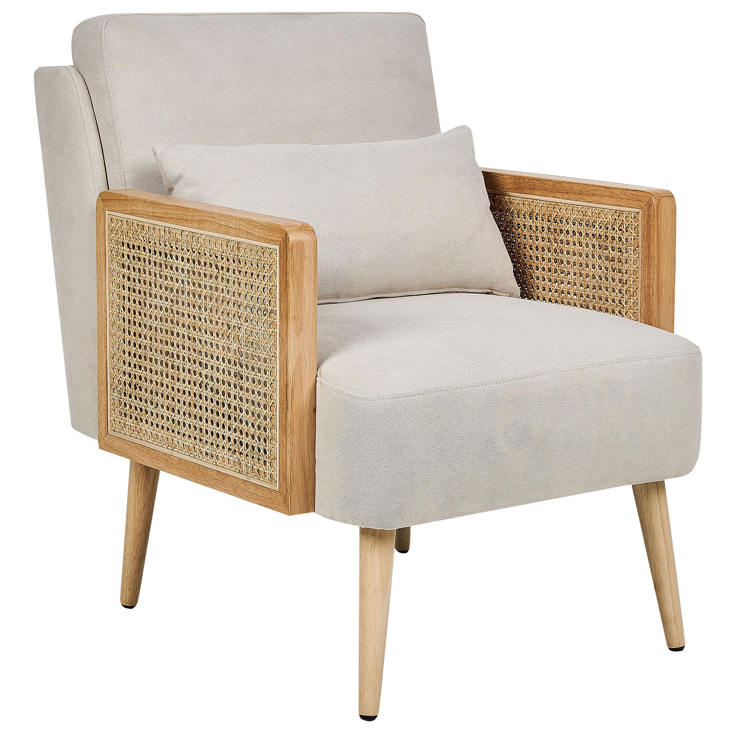SESSEL Polsterbezug Beige Orum - Beige, Textil (60/80/78cm) - Beliani