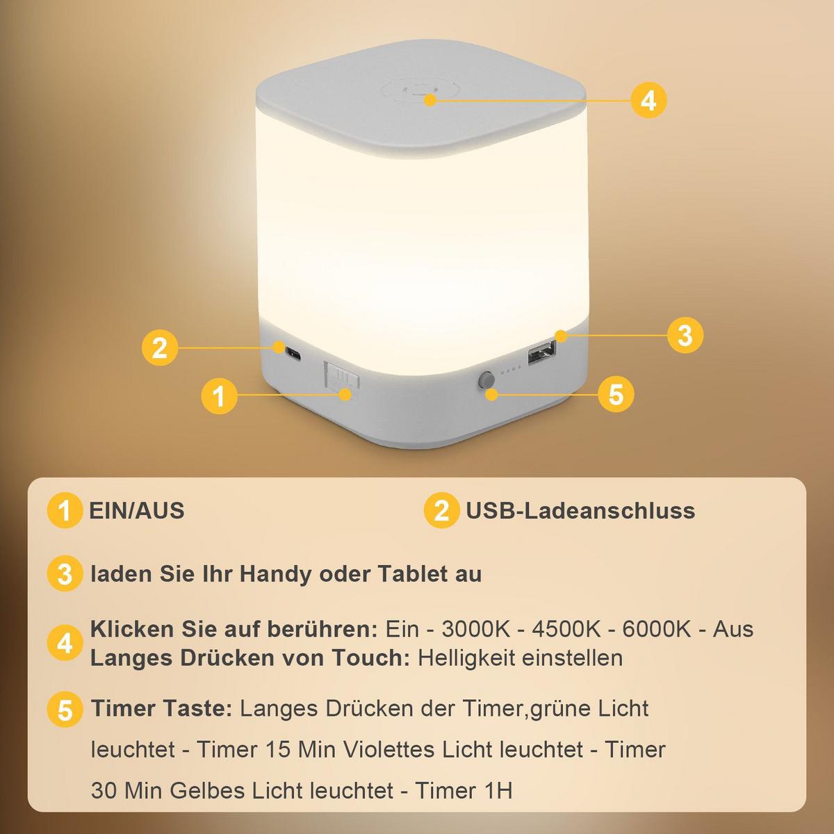 TISCHLEUCHTE Flammel 9.8/9.8/11.5 cm（2er-set） - Weiß, Kunststoff (9.8/9.8/11.5cm) - ZMH