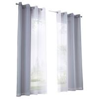 VORHANG 2ER SET »Modena« HxB 225x140 cm Grau - Grau, Textil (140/225cm) - Gardinenbox