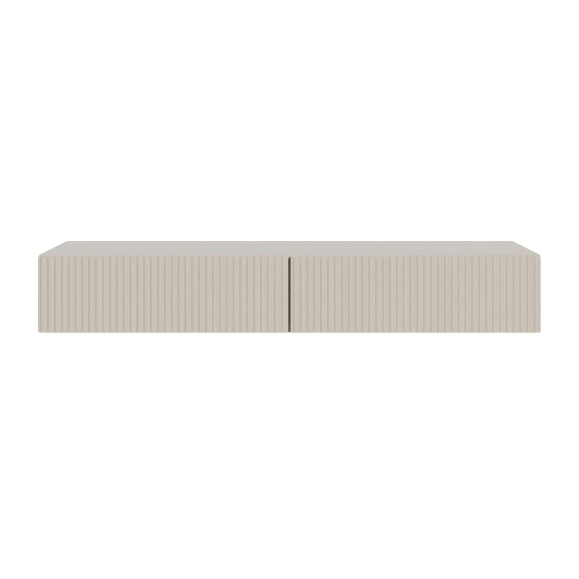SCHMINKTISCH Veldio Graubeige 110 cm - Taupe, Holzwerkstoff (110/16/40cm) - Selsey