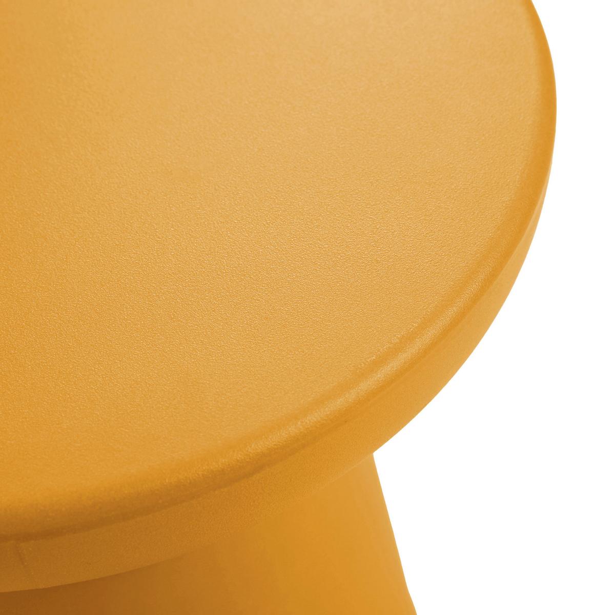 BEISTELLTISCH Posio - Gelb, Kunststoff (40/40/44cm) - [en.casa]