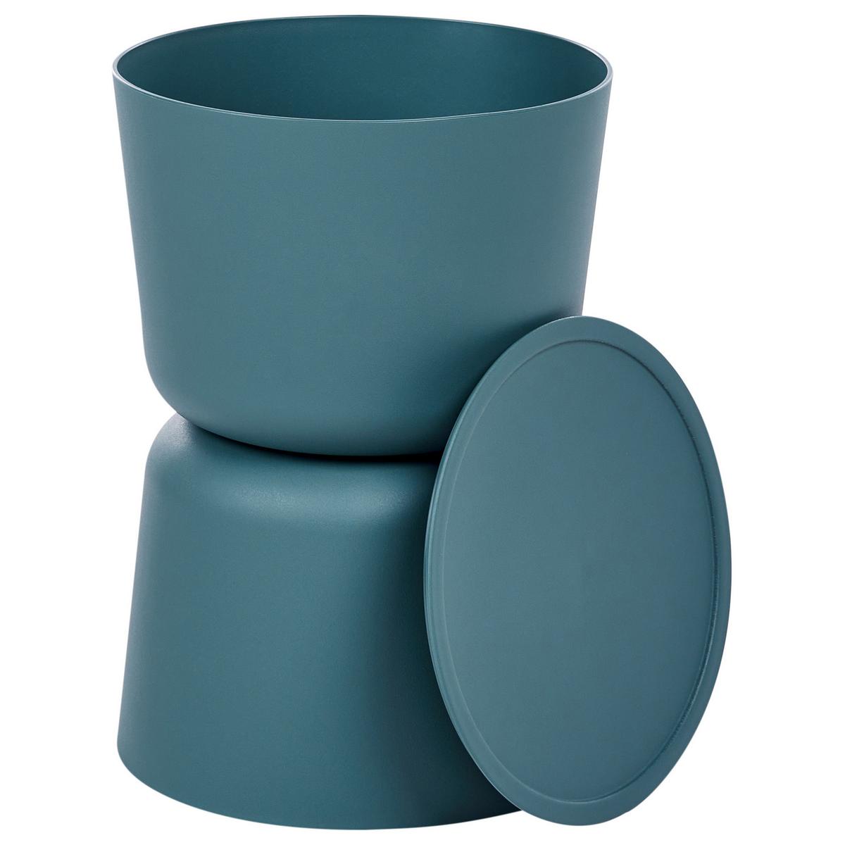 BEISTELLTISCH 2er-Set 32/40 cm Blaugrün Orange - Jadegrün, Kunststoff (32/32/46cm) - Beliani