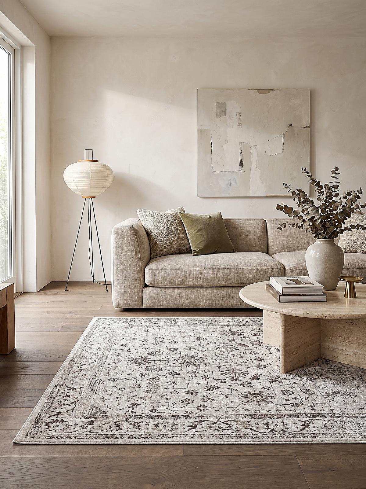 KURZFLORTEPPICH Orientalisch KAVALA Polyester Creme 200 x 290 cm - Beige, Textil (200/290cm) - KADIMA DESIGN