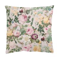 DEKOKISSEN Vintage Blumen Illustration XXL 50/50 cm - Rosa, Textil (50/50/10cm) - Bilderwelten