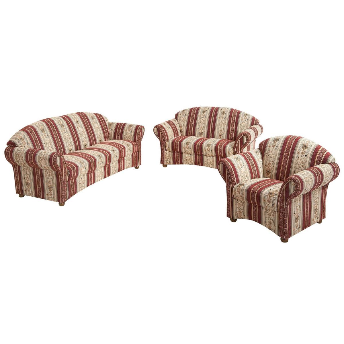 SESSEL Kama Bezug Chenille Buche nussbaum dunkel / rot - Rot, Kunststoff (96/83/86cm) - 58aufmkessel