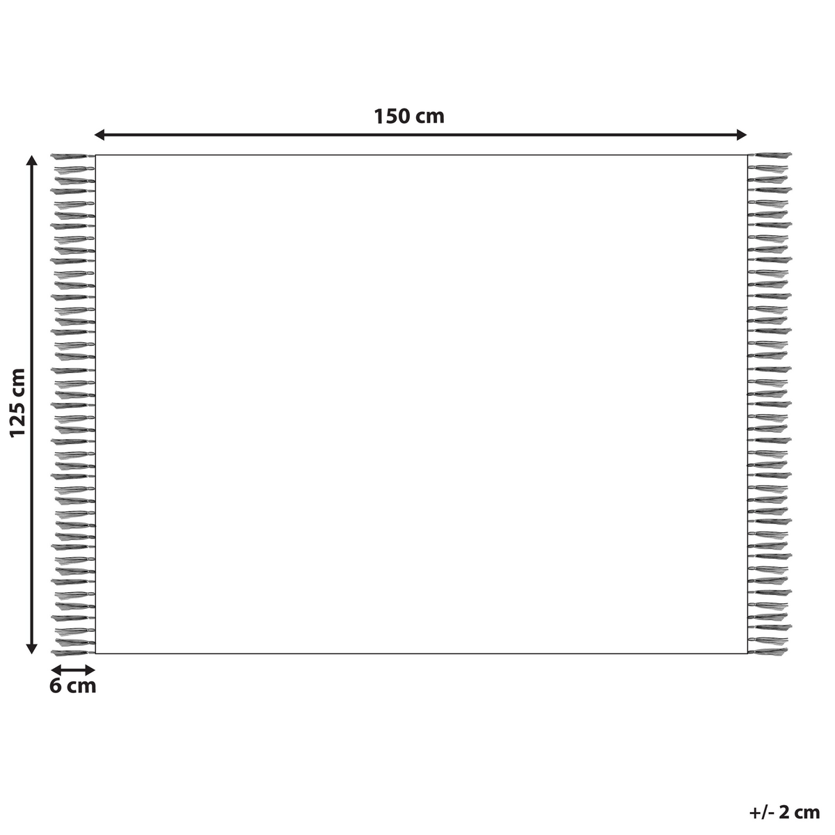 DECKE Mintgrün Betali 125/150 cm - Mintgrün, Naturmaterialien/Textil (125/150cm) - Beliani
