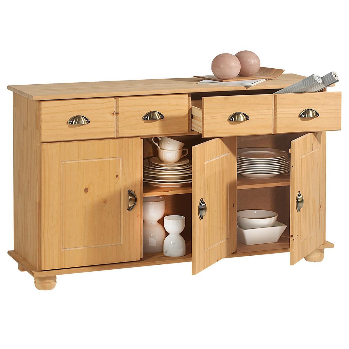 SIDEBOARD COLMAR gebeizt - Kieferfarben, Holz (116/74/35cm) - IDIMEX
