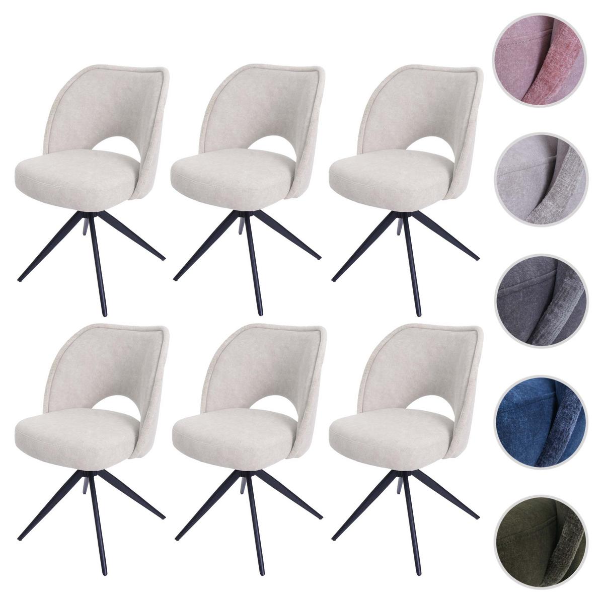 ESSZIMMERSTUHL Cremeweiß 6er-Set - Creme/Weiß, Textil (54/84/61cm) - MCW