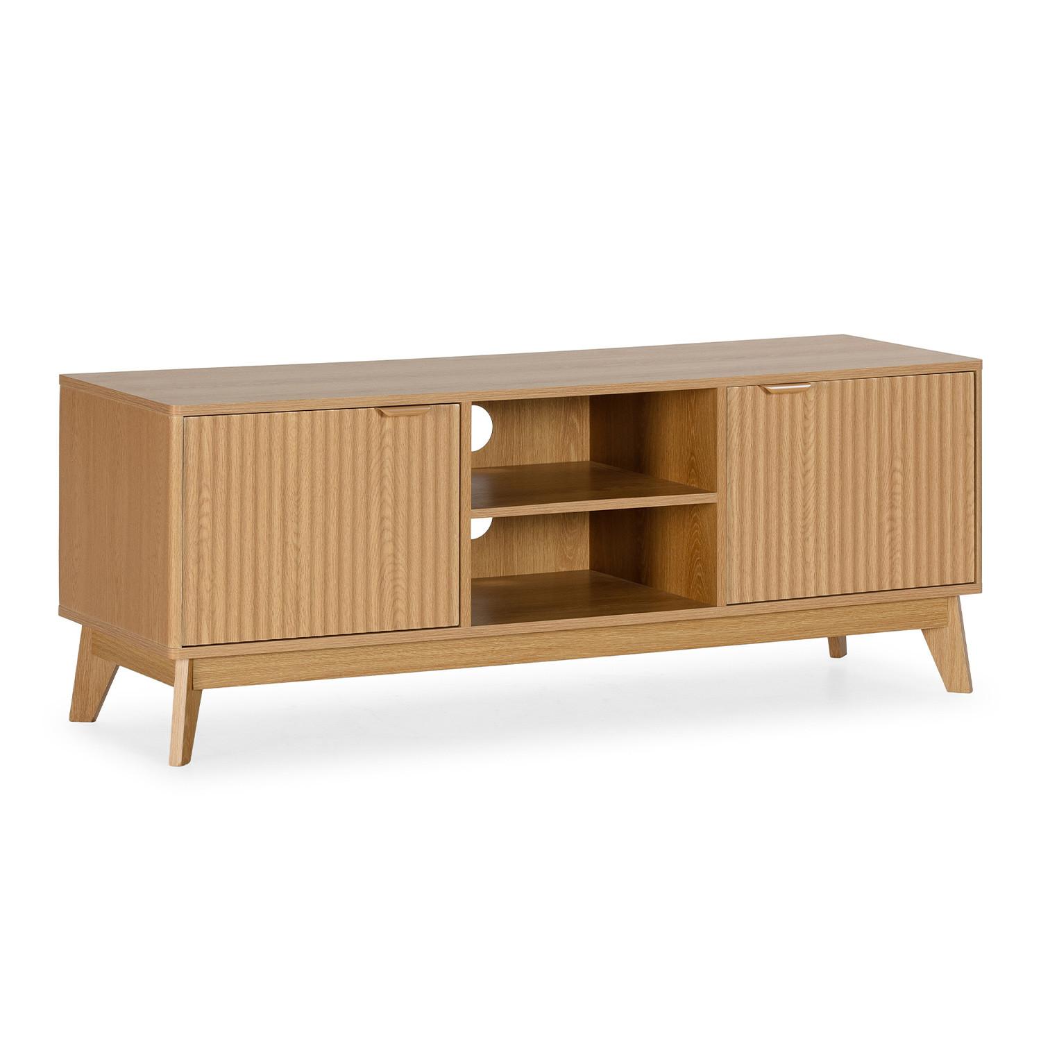TV-ELEMENT Oporto 2 türen Eichenfarbe - Honigeiche, Holzwerkstoff (130/50/40cm) - VS Venta-stock