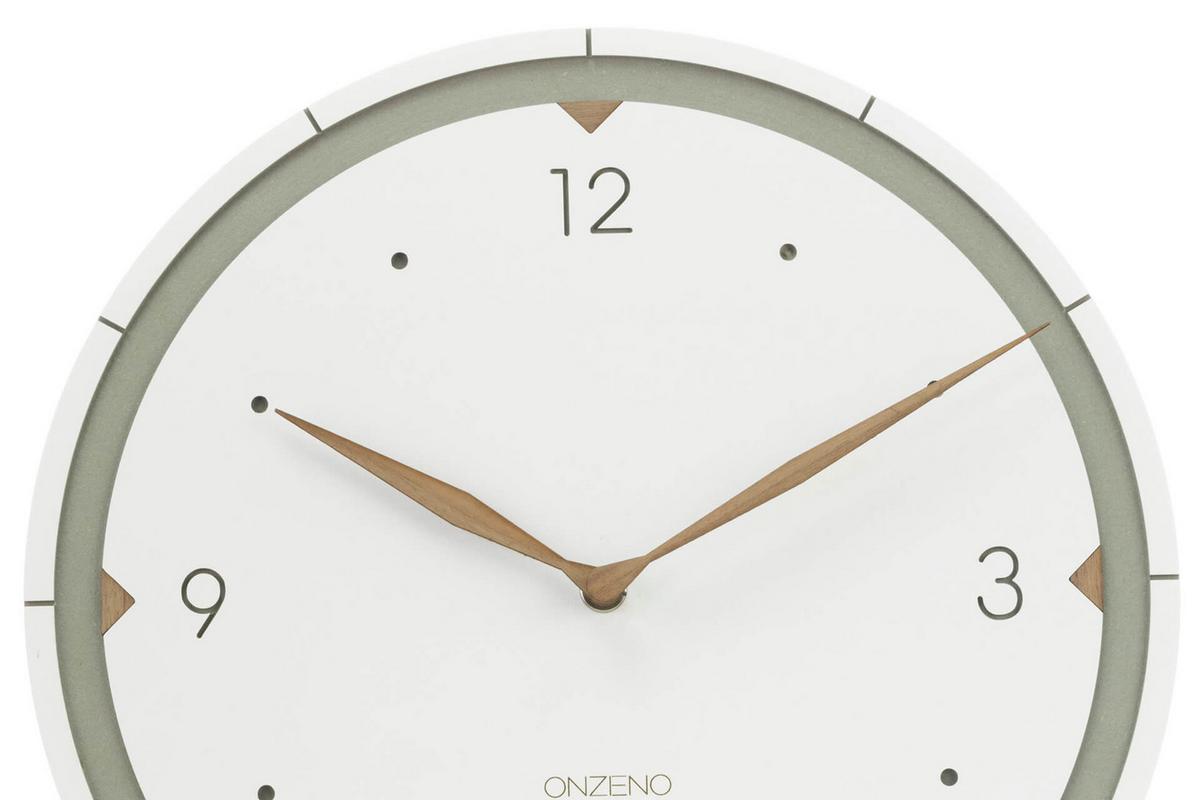 WANDUHR Design Weiß 29/29 cm - Weiß, Holzwerkstoff (29/29/1cm) - ONZENO