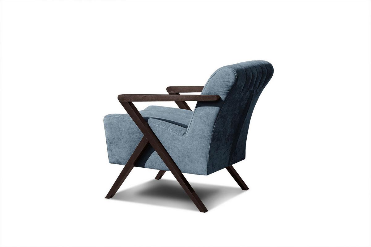SESSEL LEBRON, blau - Blau, Holzwerkstoff/Textil (65/82/79cm) - Wozimo