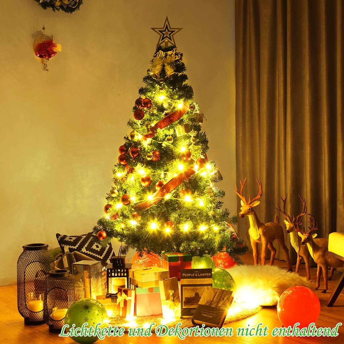 WEIHNACHTSBAUM Grün - Grün, Kunststoff (180cm) - COSTWAY
