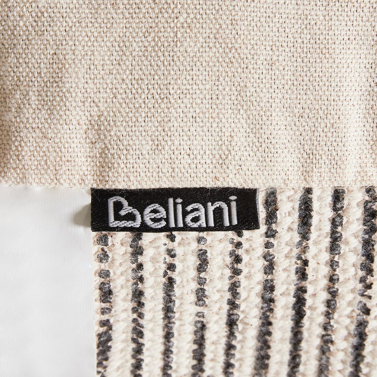 POUF Grau Lutz - Braun/Grau, Naturmaterialien (45/25/45cm) - Beliani