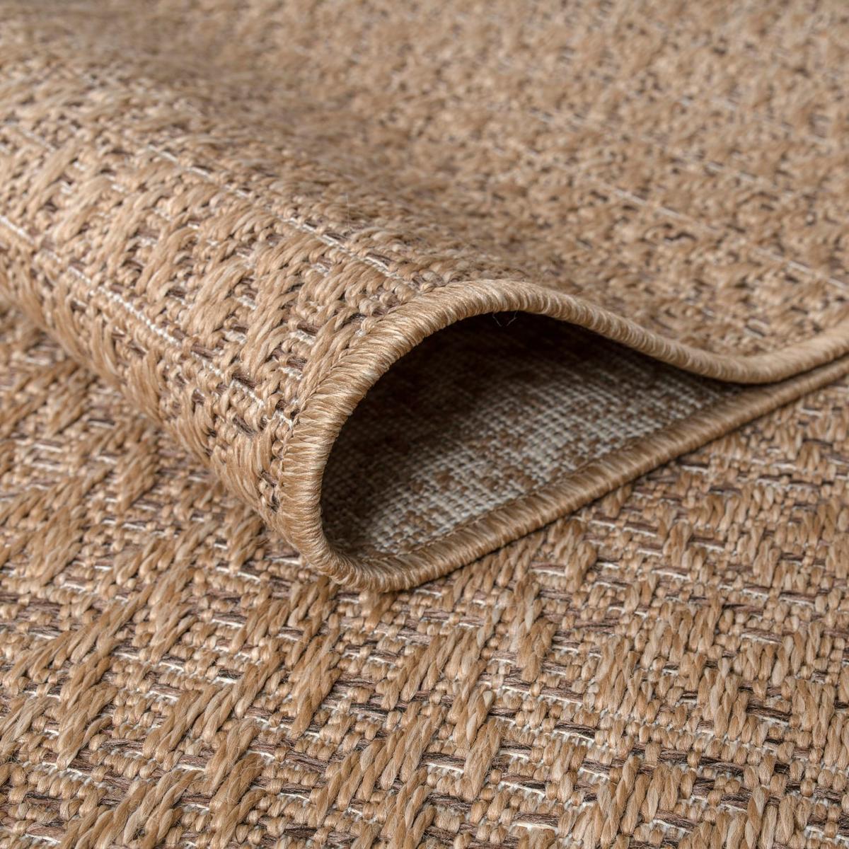 FLACHWEBTEPPICH, einfarbig, aus Polypropylen, Beige, 80 x 150 cm - Beige, Textil (150/80cm) - KADIMA DESIGN