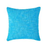 KISSENHÜLLE Nirvana Slub 60/60 cm, 100% Baumwolle - Türkis, Textil (60/60cm) - Homescapes