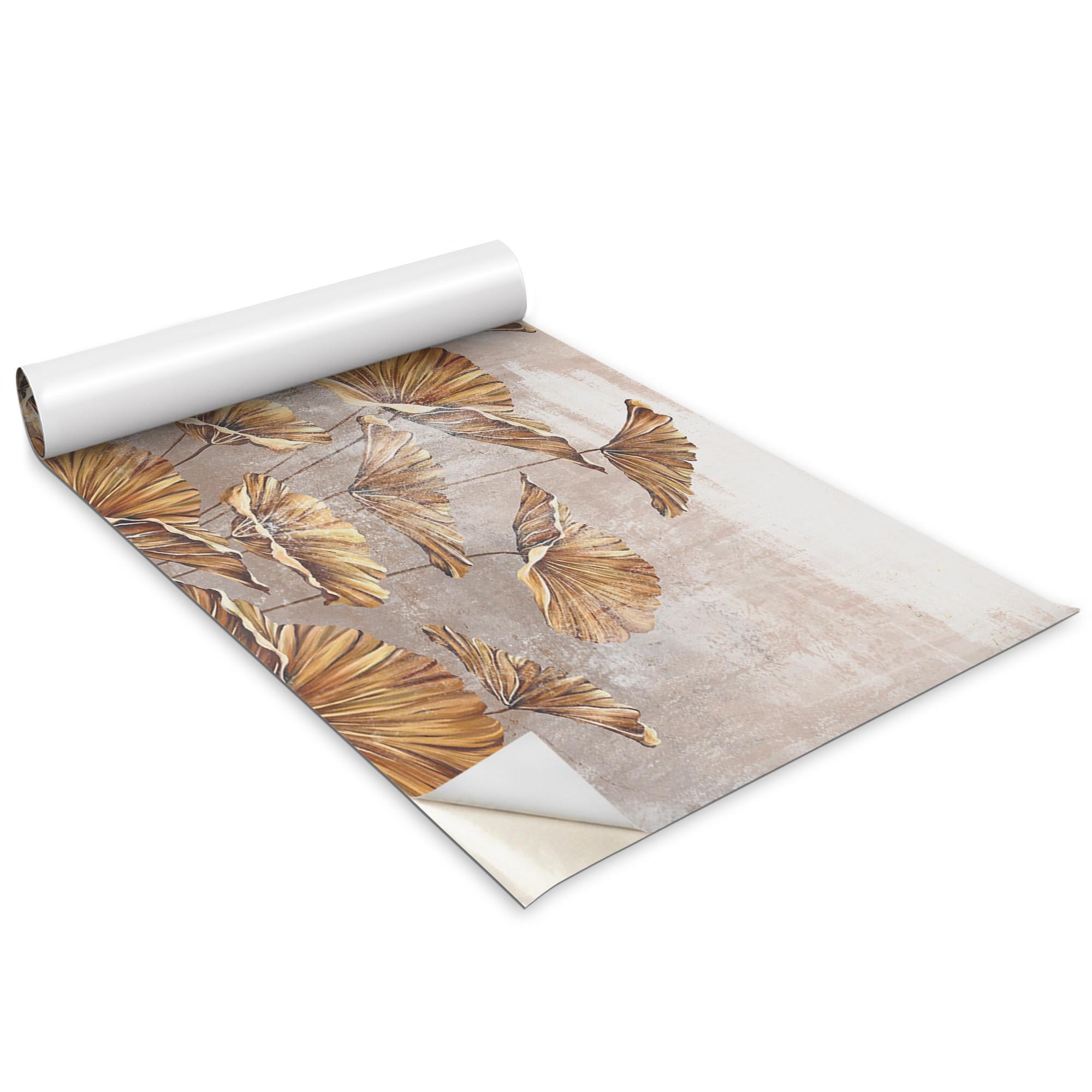 MÖBLAUFKLEBER 100x50 cm beige - Cognac, Kunststoff (50/0.1/100cm) - Wallfluent