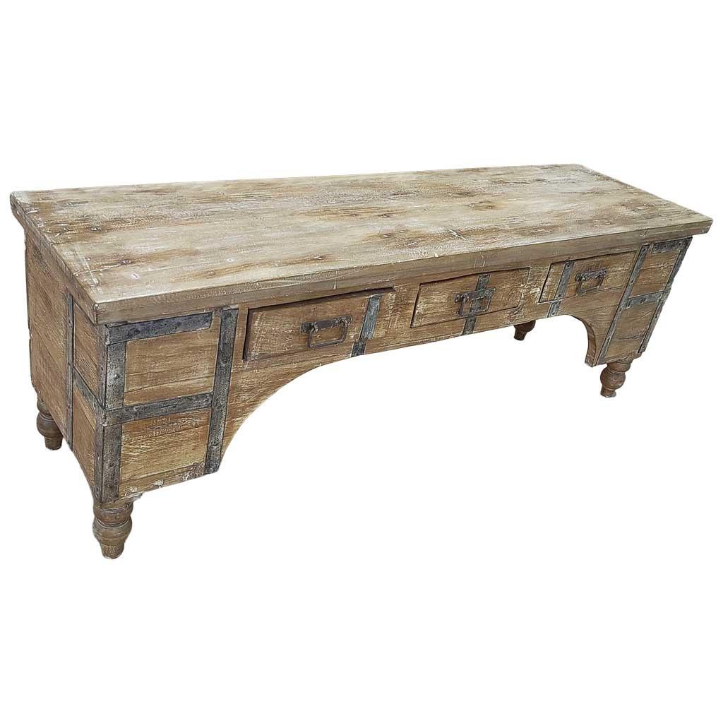 TV-LOWBOARD aus Holz, 175x45x57cm - Braun, Holz (175/57/45cm) - Wanderlust