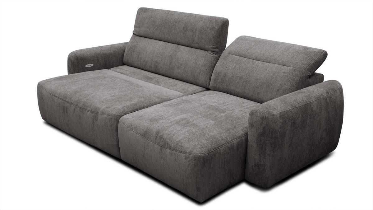 ECKSOFA NERO 4-Sitzer, dunkelgrau - Dunkelgrau/Schwarz, Holz/Textil (272/81/159cm) - Wozimo