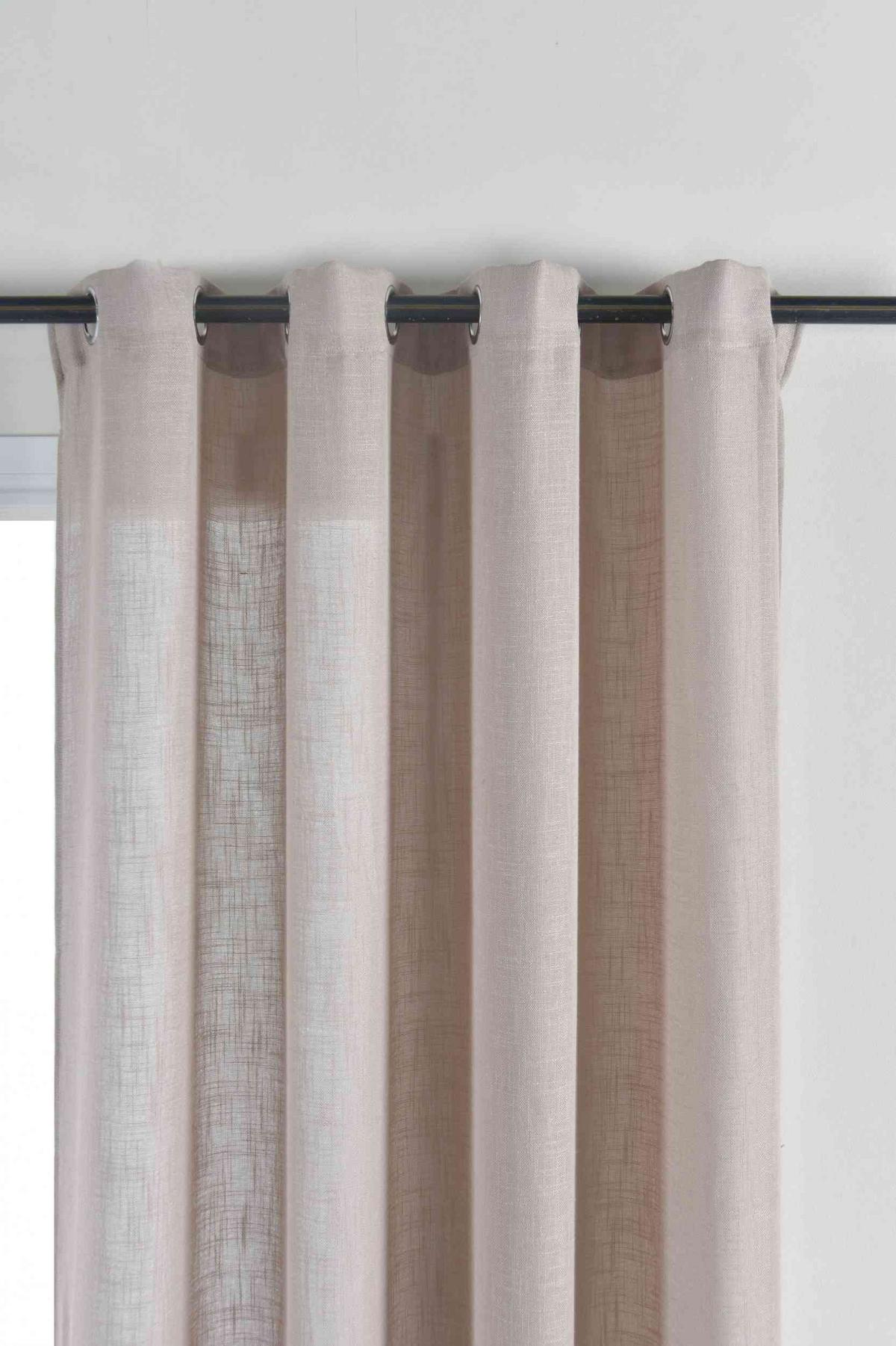 VORHANG »Essen« HxB 245x145 cm Sand - Sandfarben, Textil (145/245cm) - Gardinenbox