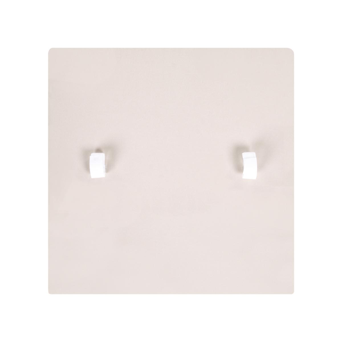 OTTOMANE Hellbeige Baucina - Beige/Weiß, Metall (61/39/61cm) - Beliani