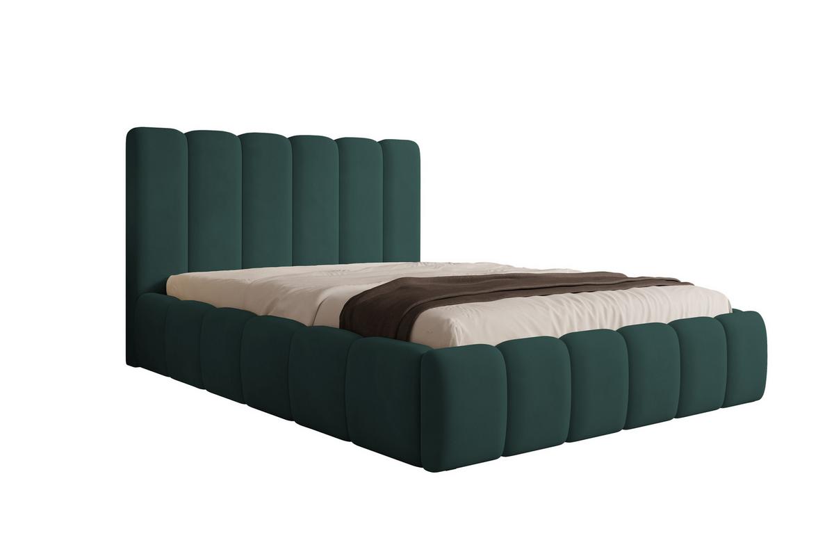 POLSTERBETT Vilo 180x200 mit Bettkasten und Stabilem Metallgestell - Türkis, Textil (180/200cm) - Storez24