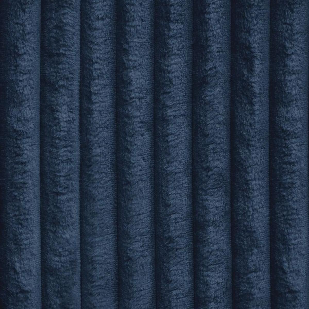 ECKSOFA BRISO T Blau Kordstoff mit Schlaffunktion - Blau/Grau, Holz/Kunststoff (200/140cm) - MASSENO