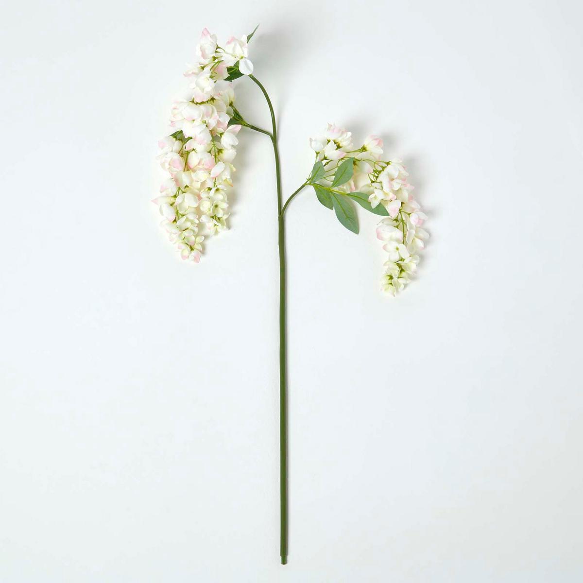 DEKOZWEIG Blauregen creme, 92 cm - Creme, Kunststoff (92cm) - Homescapes