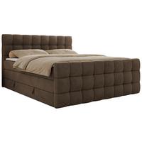 BOXSPRINGBETT ALTIVO KING DUO 120/200 - Braun Velvet - H4 - Braun, Textil (120/200cm) - MKS