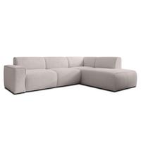 ECKSOFA L Form Didim Taupe 292/220/78 cm – großes Sofa stilvoll & bequem R - Taupe/Schwarz, Kunststoff/Textil (292/220cm) - AX Living