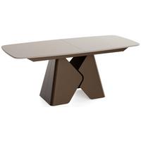 ESSTISCH Vanta rechteckig ausziehbar verlängerbar mit Braunem Metallgestell, Kaschmir 200-290/90/76 cm - Kaschmir/Beige, Holzwerkstoff/Metall (90/290/76cm) - WFL GROUP